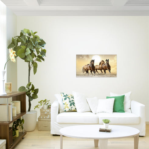 Wandbilder Wohnzimmer XXL Pferde Moderne Bilder Tiere